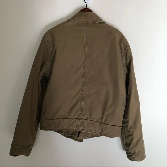 Hollister Heavy Rugged Jacket Trucker Utility Military Iconic Field Men's S - Picture 2 of 10